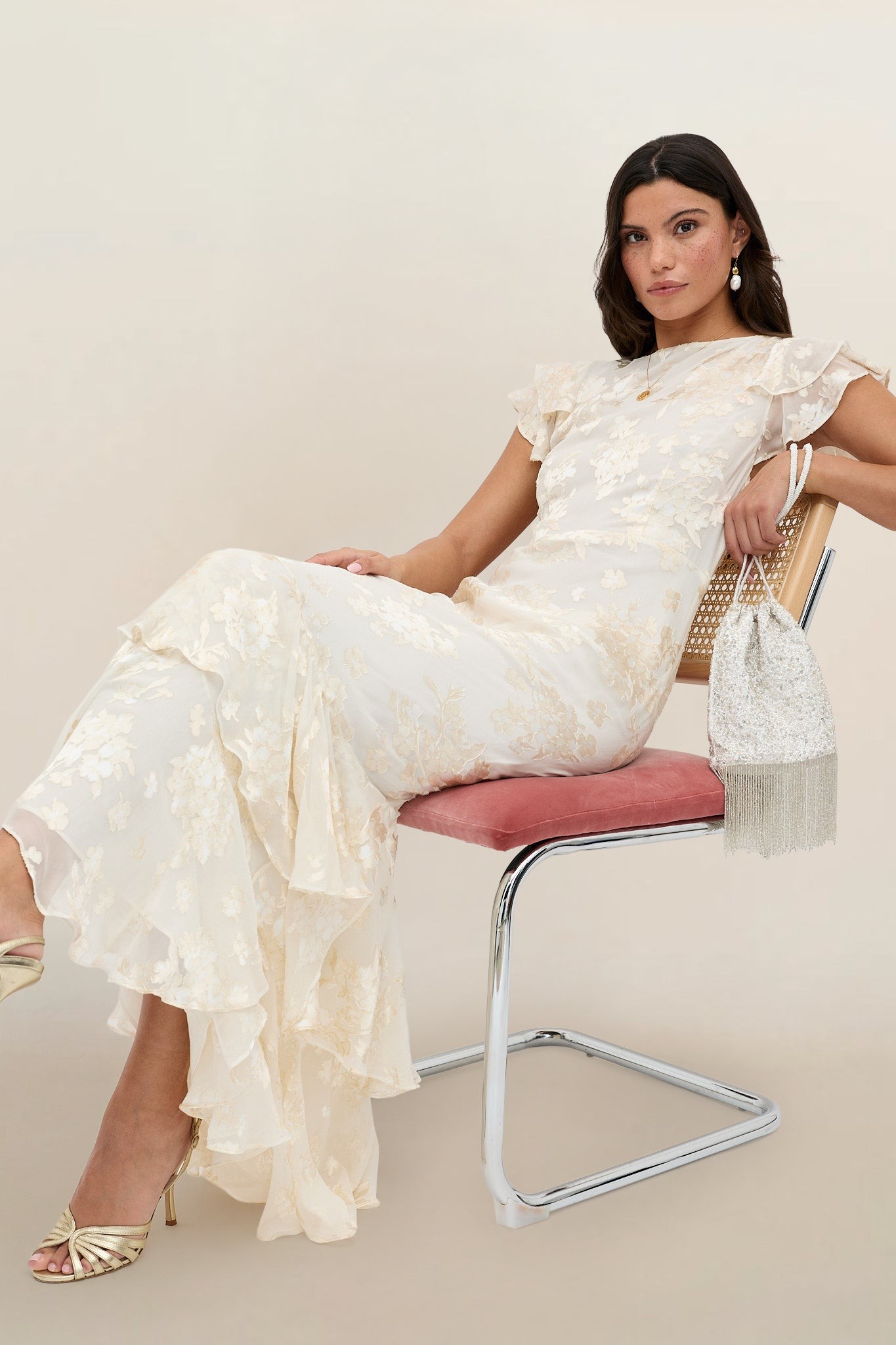 Ordinia - Bouquet Devore Cream